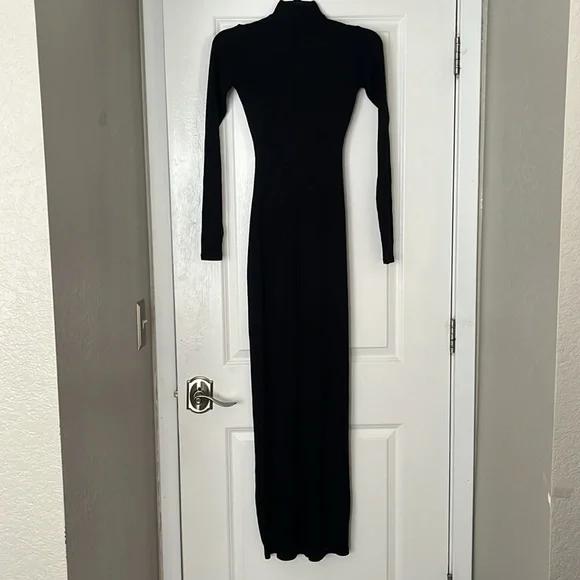 Onyx SKIMS Soft Lounge Turtleneck Mock Neck Long Sleeve Dress Size XS & 2X NWT - Picture 6 of 9